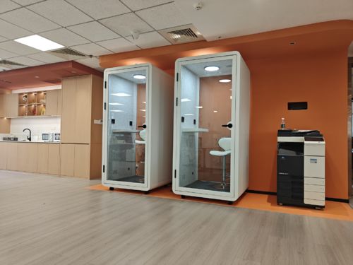 Guangzhou Tech Company Enhances Workspace with 2 INYKO K105 Soundproof Boothes
