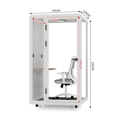 comprar Moderno Cubículo de Reunión para 1 Persona, Fácil de Montar, Cubículo de Oficina para 1 Persona, Insonorizado online manufacture