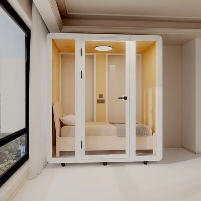comprare Sleeping Pod insonorizzato con struttura acustica a 7 strati 7 componenti principali e illuminazione a LED a 3 colori per l'ufficio domestico fabbricazione online