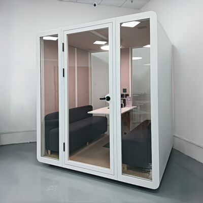 Buy 4 Person STC35dB Soundproof Meeting Pod with Fast Installation and Movable Office Booth Pod online manufacture