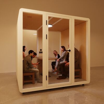 comprare Cabina insonorizzata premiata per 6 persone con isolamento acustico di 35±5dB, illuminazione LED variabile e garanzia di 5 anni fabbricazione online