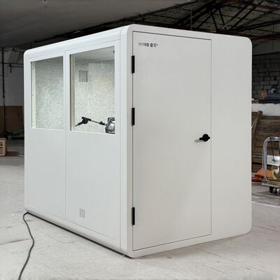 Buy Modern Soundproof Booth Office Pod with STC35dB Soundproofing Built-in Ventilation System and LED Lighting online manufacture