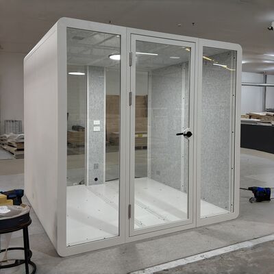 comprar Cabine à prova de som para 6 pessoas com isolamento acústico de 35±5dB, iluminação LED variável e garantia de 5 anos Fabricação em linha