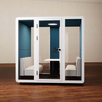 comprare Cabina ufficio insonorizzata per 6 persone con isolamento acustico di 35±5dB, 5 anni di garanzia e montaggio senza attrezzi fabbricazione online
