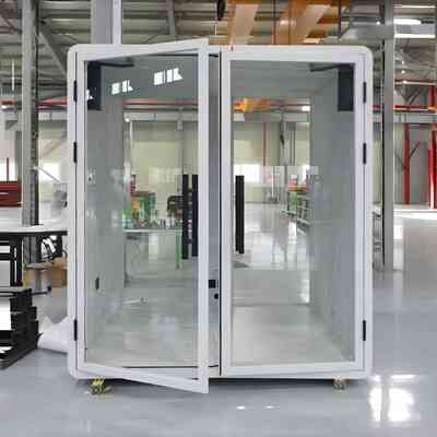 kopen Aanpasbare 4-persoons kantoor pod met STC35dB geluidsisolatie en gelaagd glas voor snelle installatie online vervaardiging
