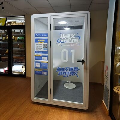 Beli Bilik Kantor Pod Kedap Suara STC35dB yang Dapat Disesuaikan dengan Sistem Ventilasi Terpasang pembuatan online