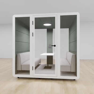 acheter Commercial 6 personnes sous-sol de bureau insonorisé avec isolation acoustique 35dB, garantie de 5 ans, et système de ventilation intégré fabrication en ligne