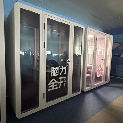 Buy Customizable Soundproof Phone Pod with 7-layer Acoustic Structure and 35±5dB Sound Insulation for Office Phone Booth online manufacture