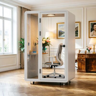 comprar Pod insonorizado personalizable con aislamiento acústico de 35 dB y sistema de ventilación incorporado para uso en oficinas o reuniones Fabricación en línea