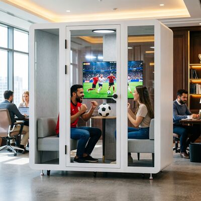 Buy STC 45 Soundproof Booth with 7-Layer Acoustic Structure and Modular Design Office Pod online manufacture