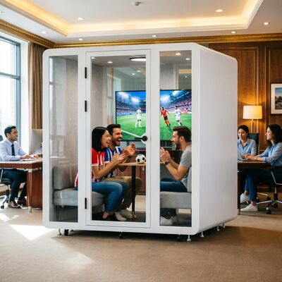 kaufen Schalldichte Stand 4 Personen Meeting Pod mit 48,8dB Akustikleistung Schnelle Installation und bewegliche Gestaltung Online-Herstellung