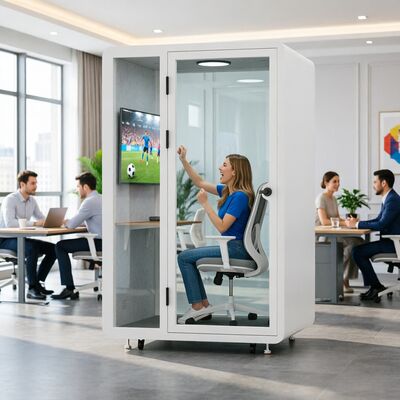 kupować Kabina dźwiękoodporna z izolacją dźwiękową 21,3 - 48,8 dB i wbudowanym systemem wentylacji do biura lub sal spotkań produkcja online