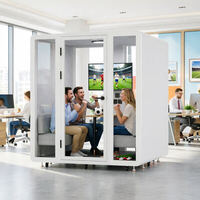 comprar Cabine à Prova de Som com Desempenho Acústico de 48,8dB Instalação Rápida e Design Móvel para Reuniões de Escritório Fabricação em linha