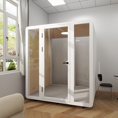 4 Person Soundproof Meeting Pod with LED Lighting