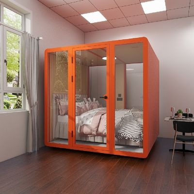 Modular Soundproof Office Pod with STC35dB Rating and Fully Enclosed Design for Versatile Use