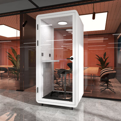 A Soundproof Booth And Log Cabin By The Acoustic Booth For The Sleeping Meeting Reading Pod