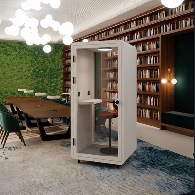 Portable Soundproof Booth with 40dB Noise Reduction and 1 Year Warranty for Office Pods