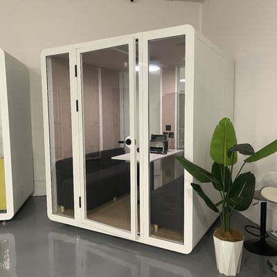 Modular Soundproof Booth with High Soundproofing Level and Modern Sleek Design for Office Pod