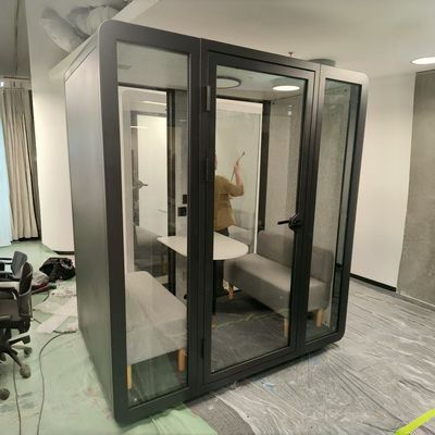 Modular Meeting Pod with 35-45 dB Soundproofing and 5 Year Warranty for Office Privacy