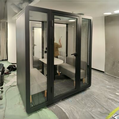 Modern Soundproof Work Pod with 35±5dB Sound Insulation and 7-Layer Acoustic Structure for Corporate Meetings