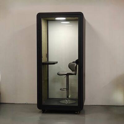 Professional 7-layer acoustic construction soundproof booth with 40dB noise reduction and SGS certification for office phone pod