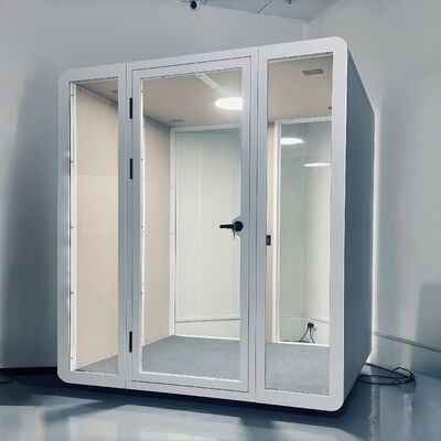 Soundproof Booth with STC35dB(±5dB)/RT0.25S Acoustic Performance and Customizable Laminated Glass for Fast Installation